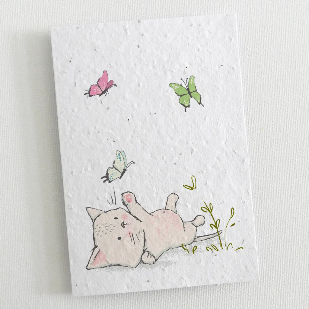 Plantable Blank Cards, Set of 6 - Kittens