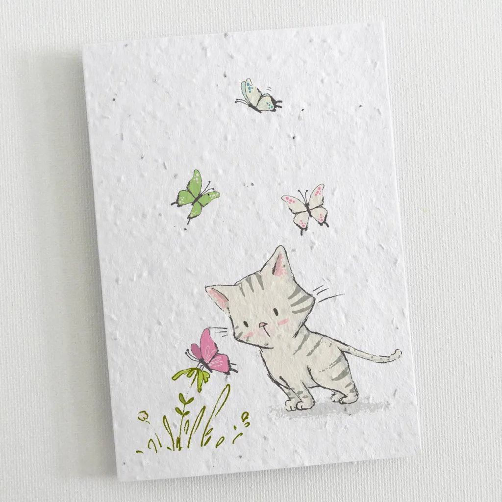 Plantable Blank Cards, Set of 6 - Kittens