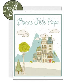 Plantable Father's Day Card - Village