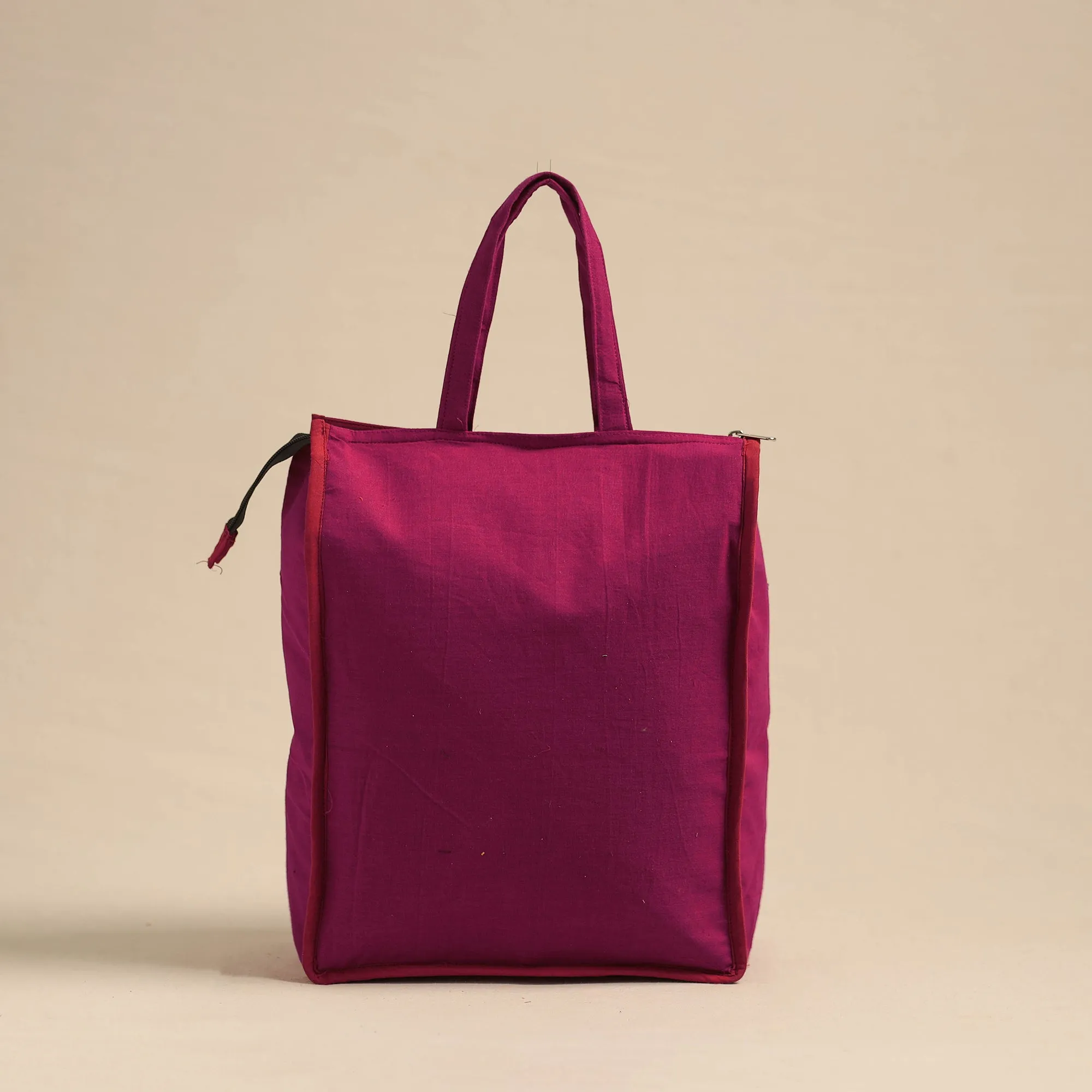 Purple Eco-Friendly Handmade Cotton Handbag for Women 35