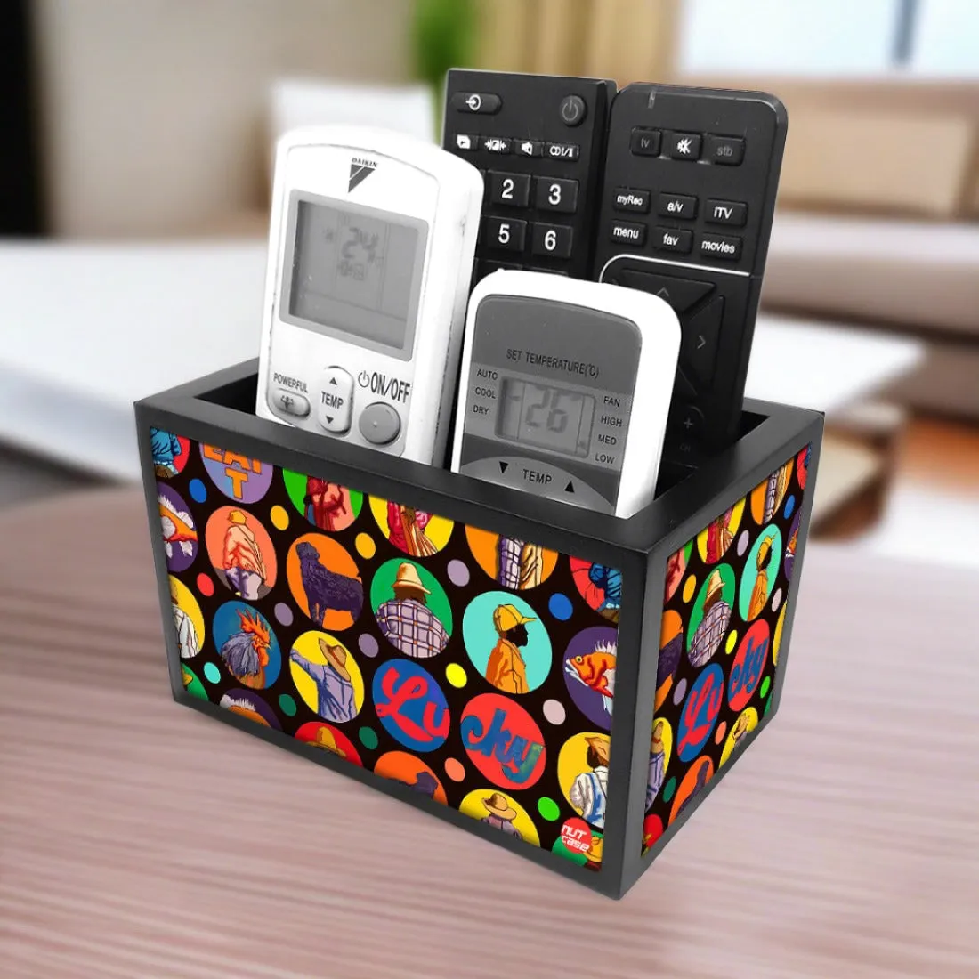 Remote Control Stand Holder Organizer For TV / AC Remotes -  Lucky