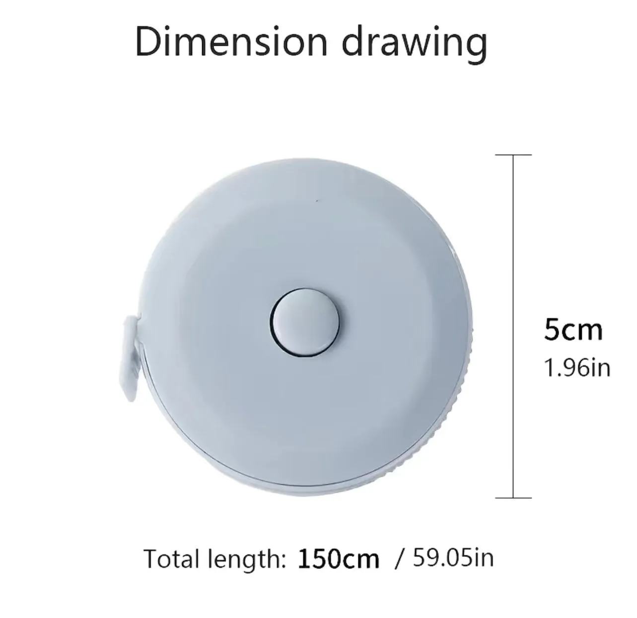 Retractable Measuring Tape (Gray)
