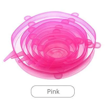 Reusable Silicone Lids - Set of 6 or 12