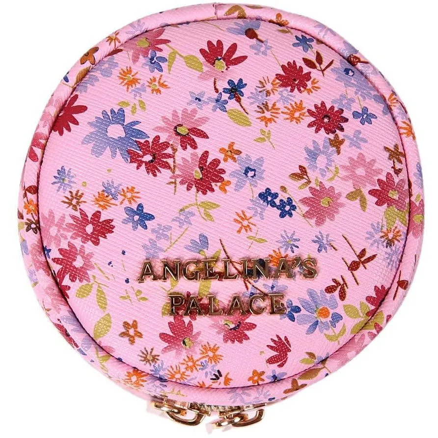 Round Jewelry Case Blossom Pink