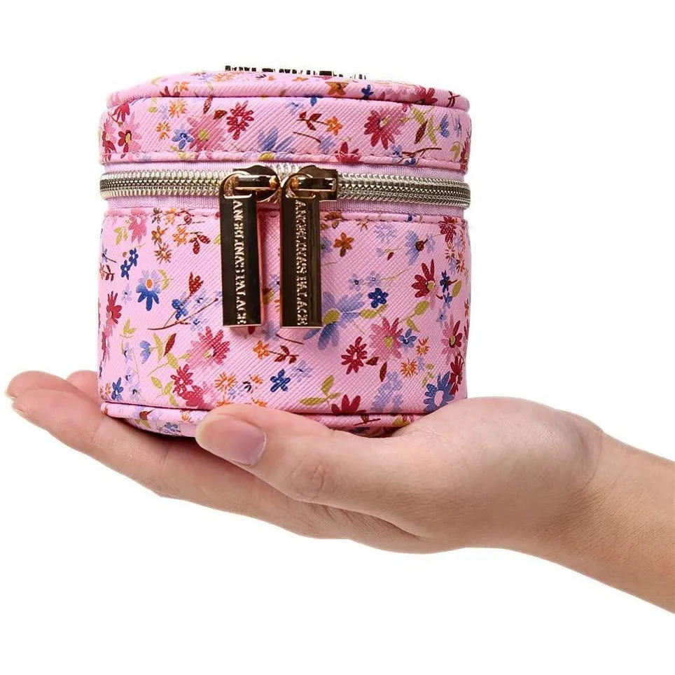 Round Jewelry Case Blossom Pink