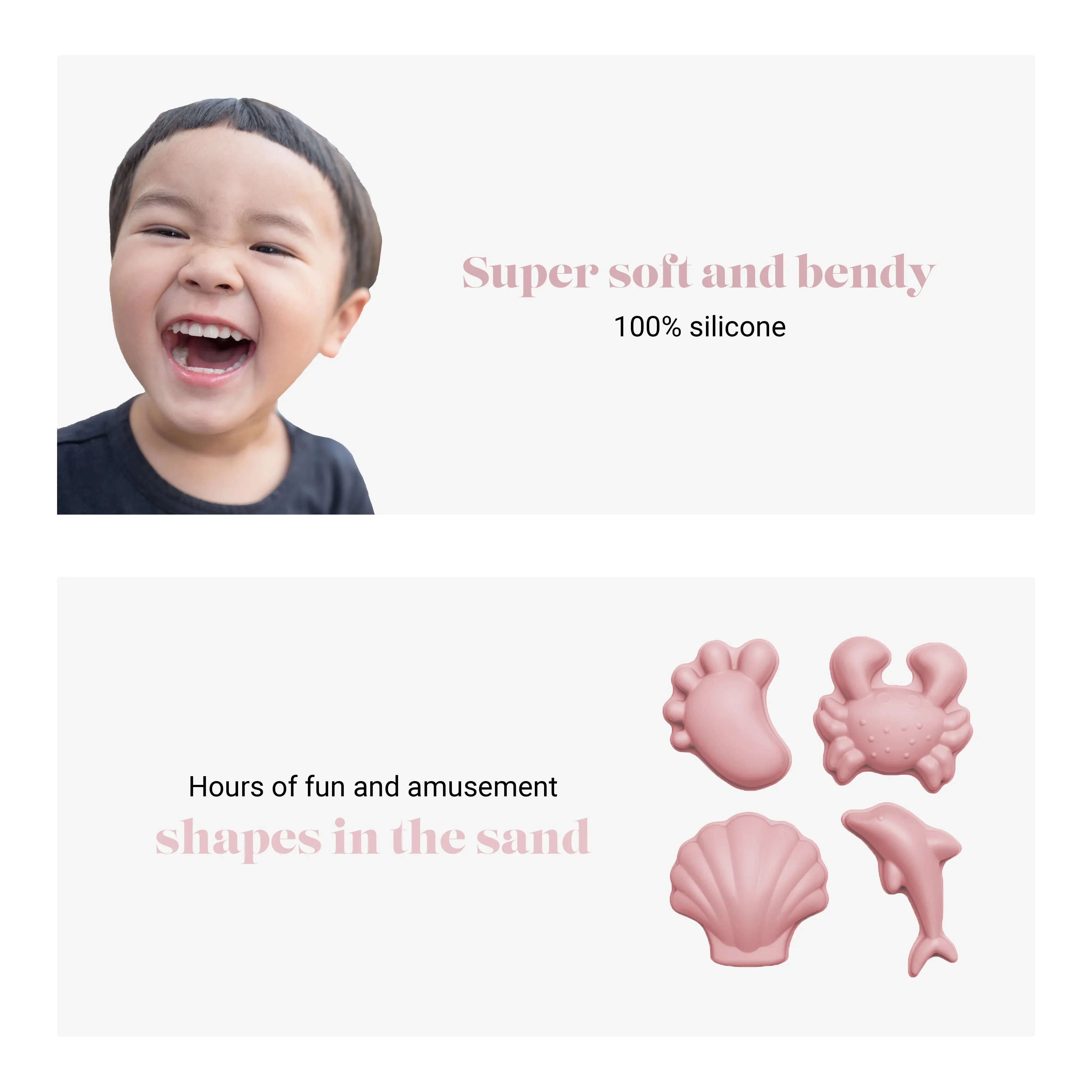 Sand Mold Beach Toys - Dusty Rose