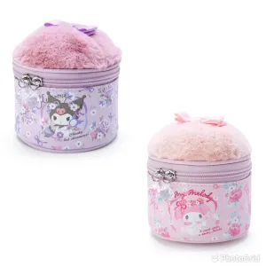 Sanrio Character Cosmetic Furry Pouch (Kuromi, My Melody, Cinnamoroll)
