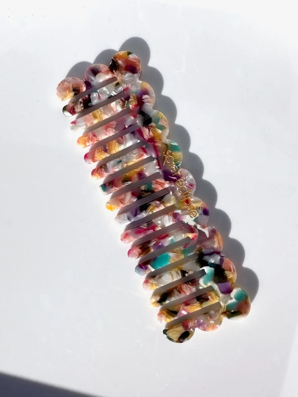 Scalloped Acetate Hair Comb | Eco-Friendly