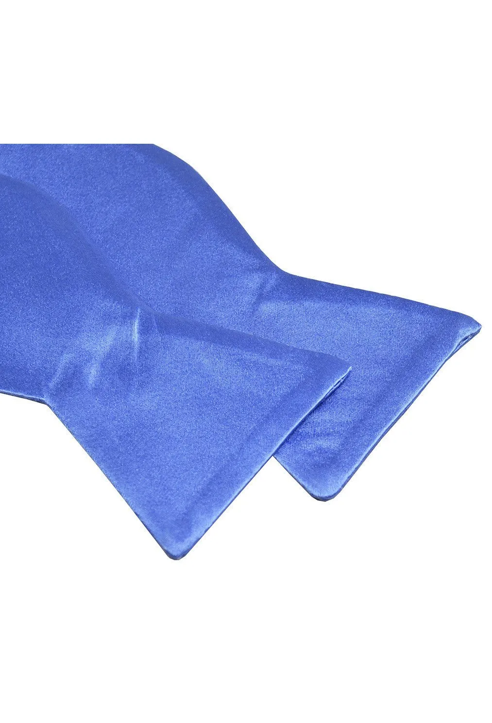 Solid Blue Silk Bow Tie