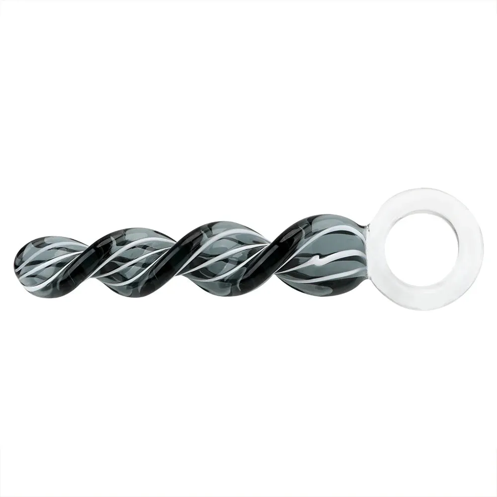 Spiral Glass Dildo Butt Plug - Crystal Anal Dildo Prostate Massager