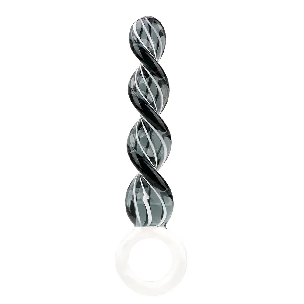 Spiral Glass Dildo Butt Plug - Crystal Anal Dildo Prostate Massager