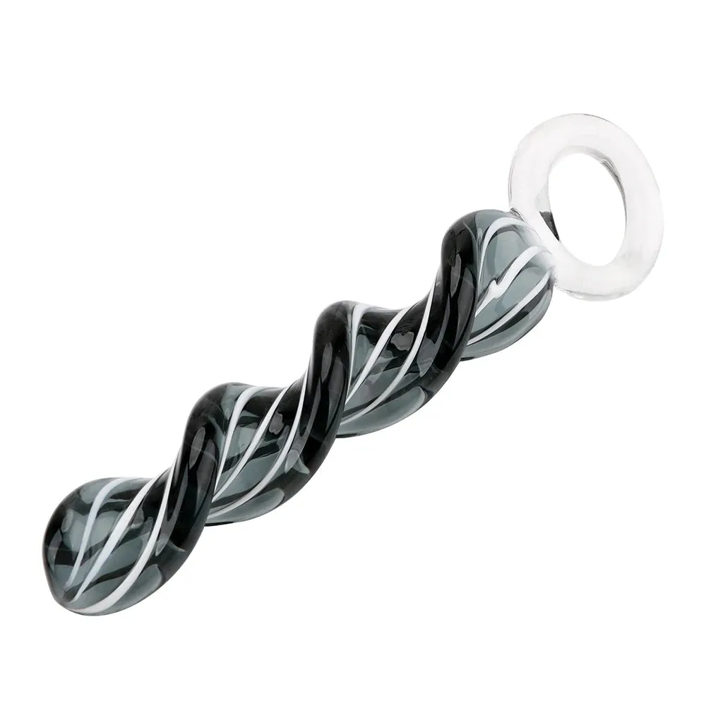 Spiral Glass Dildo Butt Plug - Crystal Anal Dildo Prostate Massager