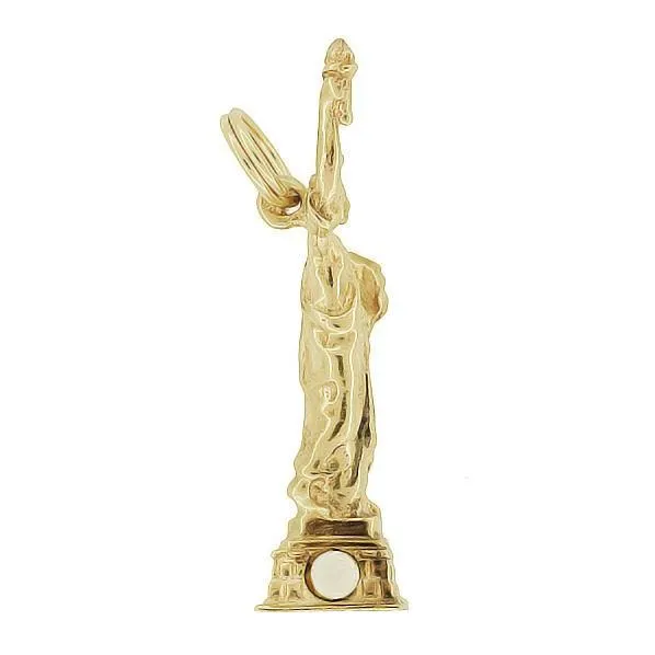 Statue of Liberty Pendant in 14K Gold | Vintage Lady Liberty Charm