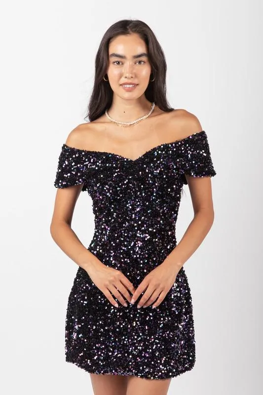 Sweetheart Sequin Dress
