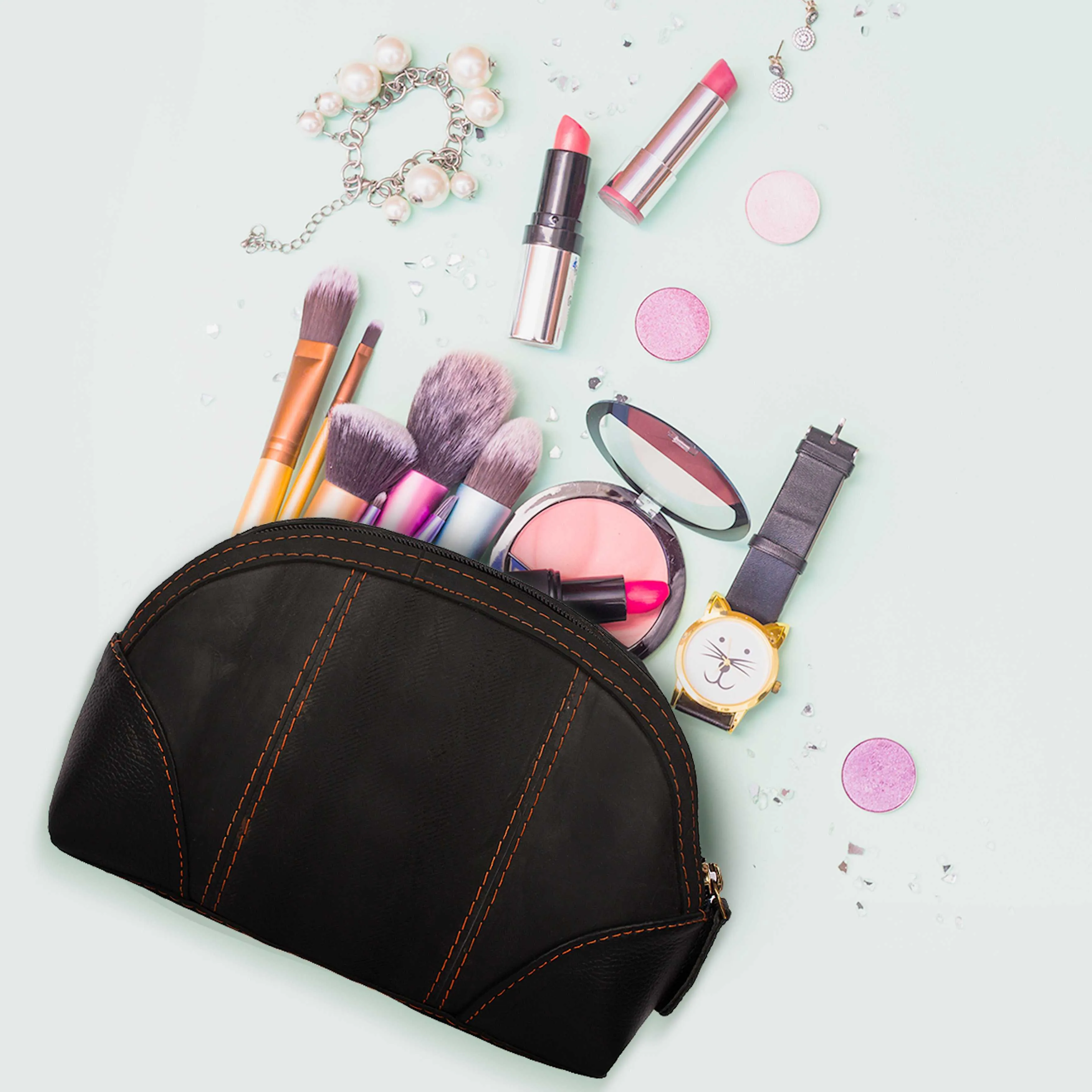 The Pearl Tube Cosmetic Pouch