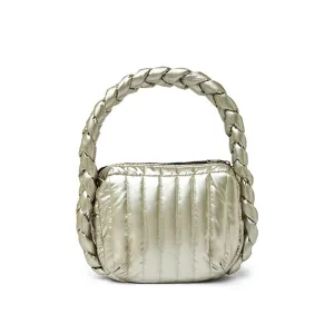 Think Royln The Kelsie Braided Hobo in Pearl Champagne
