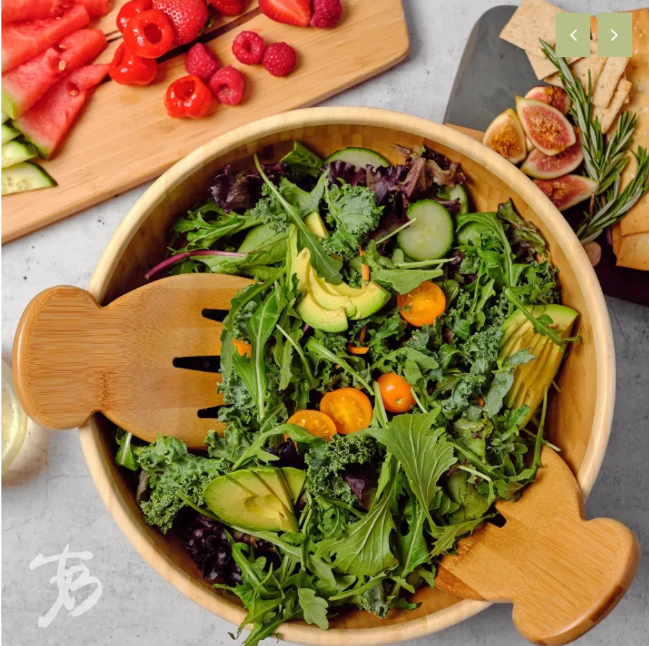 Totally Bamboo Classic Large Bamboo Serving Bowl – 12"Dia. x 4-1/2"