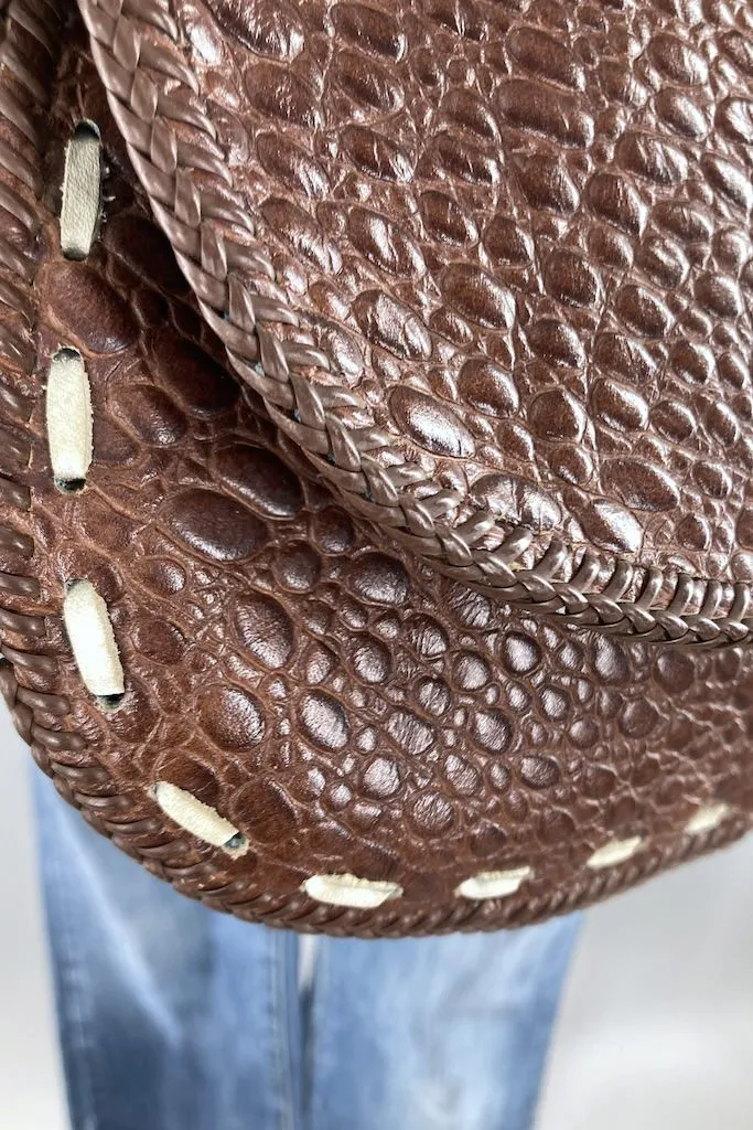 Vintage 1970s Cowgirl Boots Leather Purse