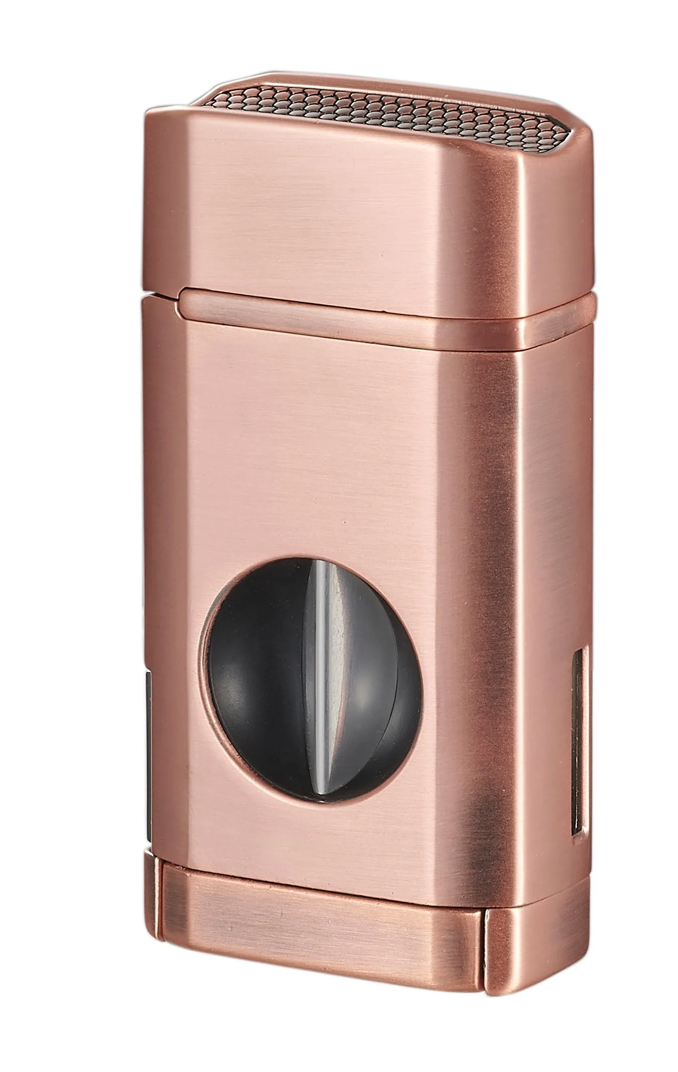 Visol Diablo Triple Torch Flame Lighter w/ Spring V Cutter - Bronze
