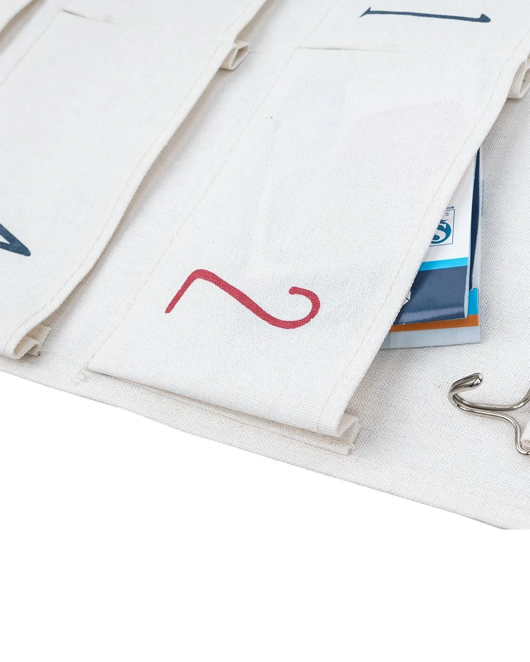 Wall Organizer, White, Canvas