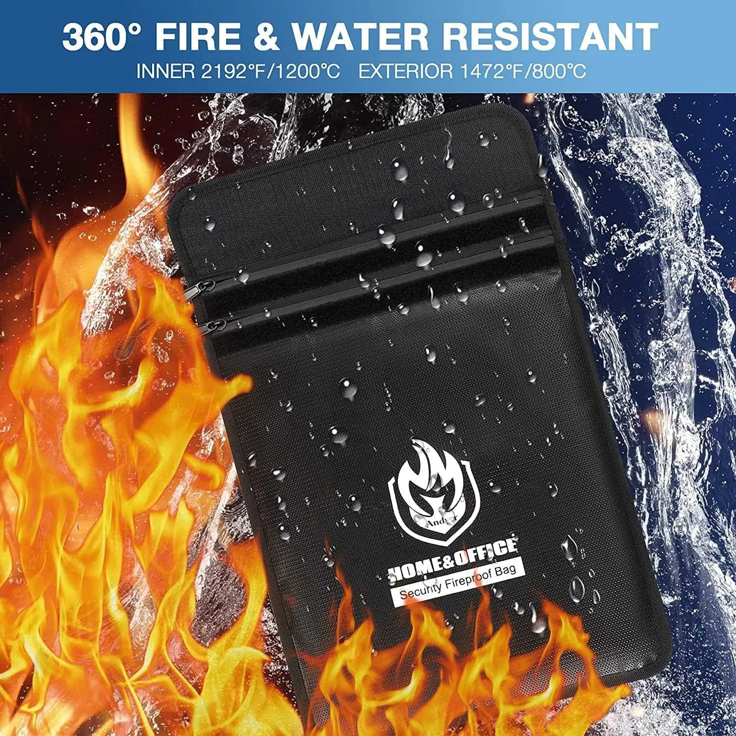 Wateproof Bag Fire Safe Document Holder