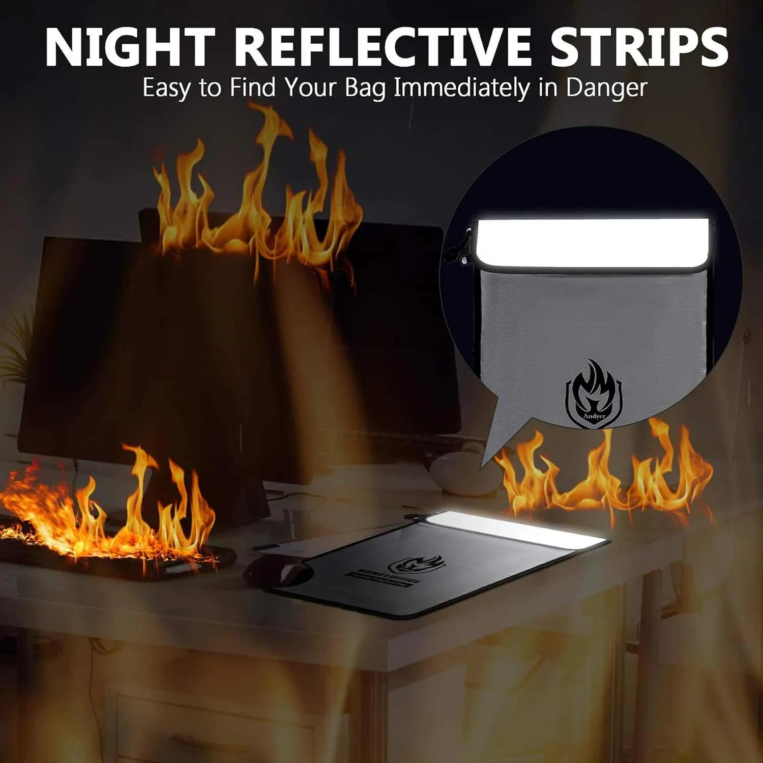 Wateproof Bag Fire Safe Document Holder