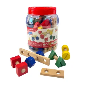 Wooden Nuts and Bolts Set