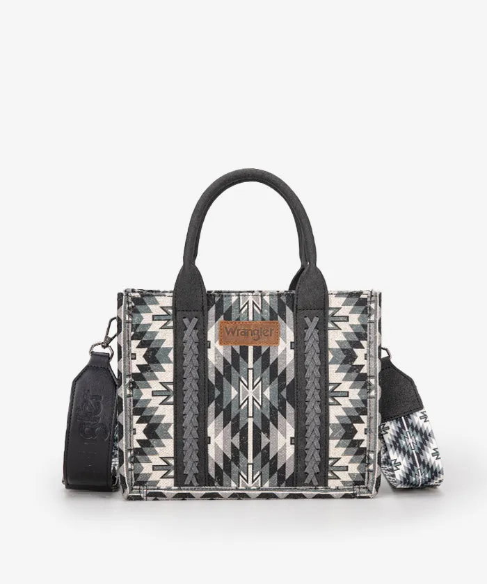 Wrangler All-Over Aztec Print Canvas Tote Bag