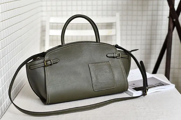 YAAGLE Women Real Leather Hobo Top-handle Bag YG90115