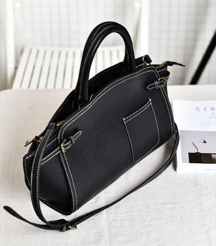 YAAGLE Women Real Leather Hobo Top-handle Bag YG90115