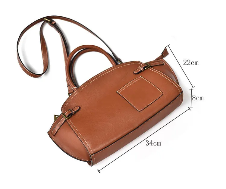 YAAGLE Women Real Leather Hobo Top-handle Bag YG90115