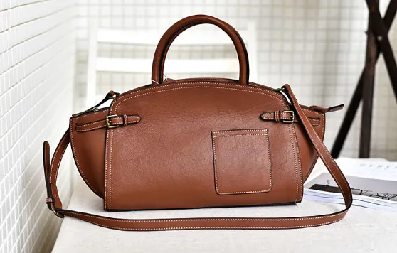 YAAGLE Women Real Leather Hobo Top-handle Bag YG90115