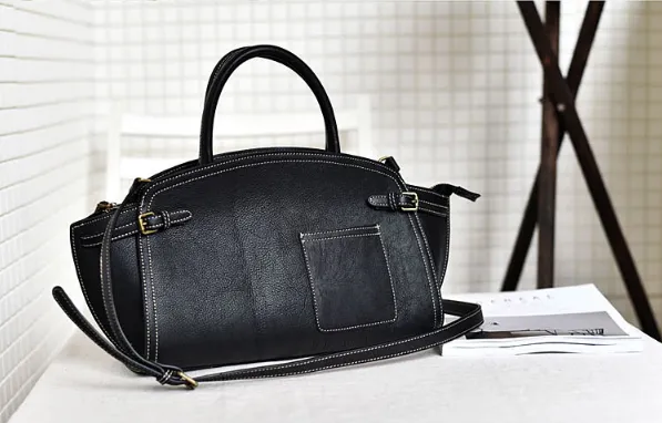 YAAGLE Women Real Leather Hobo Top-handle Bag YG90115